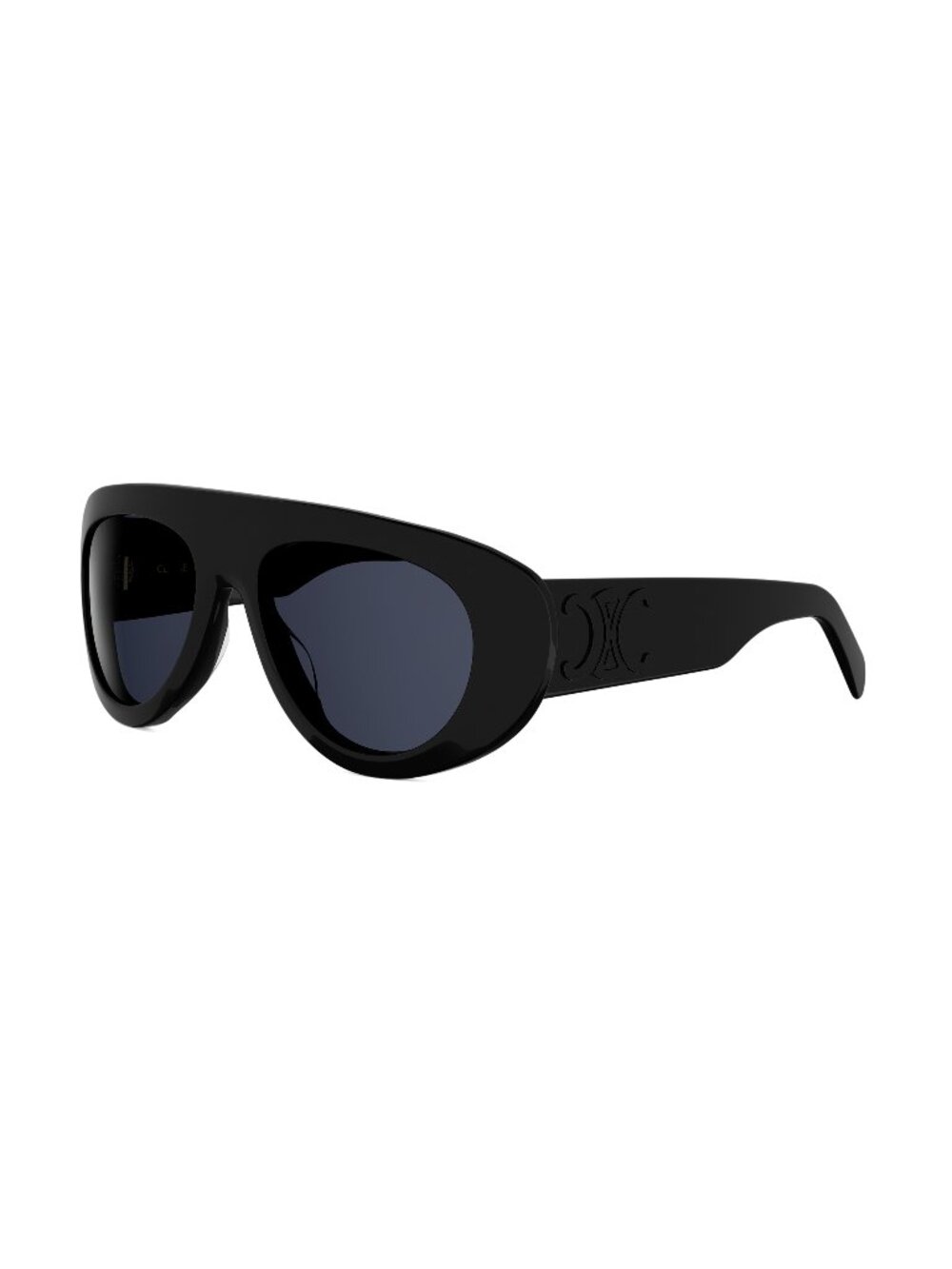 New CELINE Women's Sunglasses Acetate Frame TRIOMPHE STAMP CL40340U 01V 57 Black